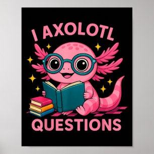 Jag Axolotl Frågar Shirt Vuxnas Youth Kids Retro Poster