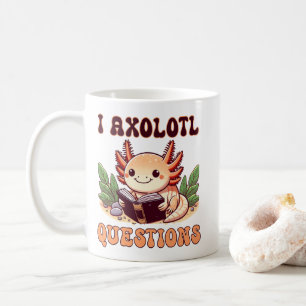 Jag Axolotl frågar Vuxnorna Kids Boys Girls Funny Kaffemugg