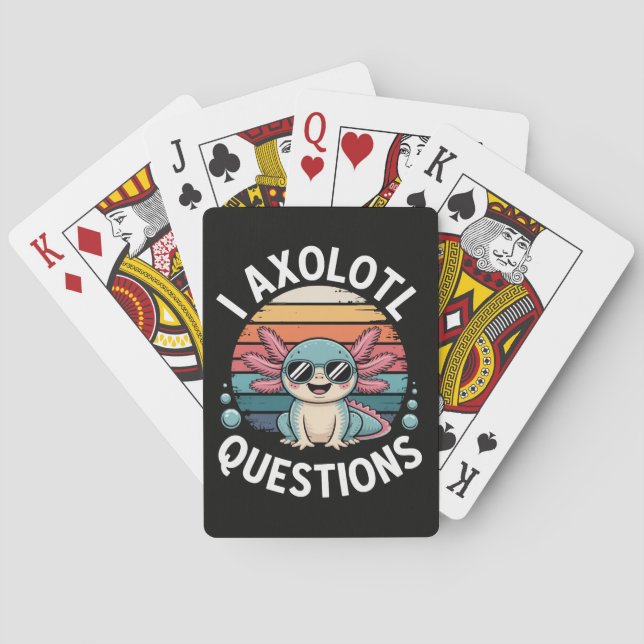 Jag Axolotl Frågor Casinokort (Baksidan)