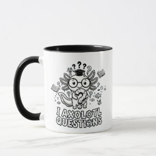 Jag Axolotl Frågor present Rolig Existentiell Kaff Mugg