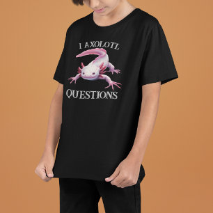 Jag Axolotl Frågor Rolig Design T Shirt