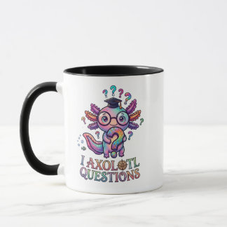 Jag Axolotl Frågor Roligt Existentiellt Examenpres Mugg