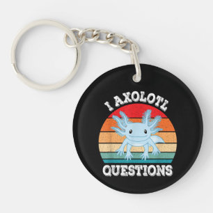 Jag Axolotl Frågor Söt Retro Rolig Axolotl