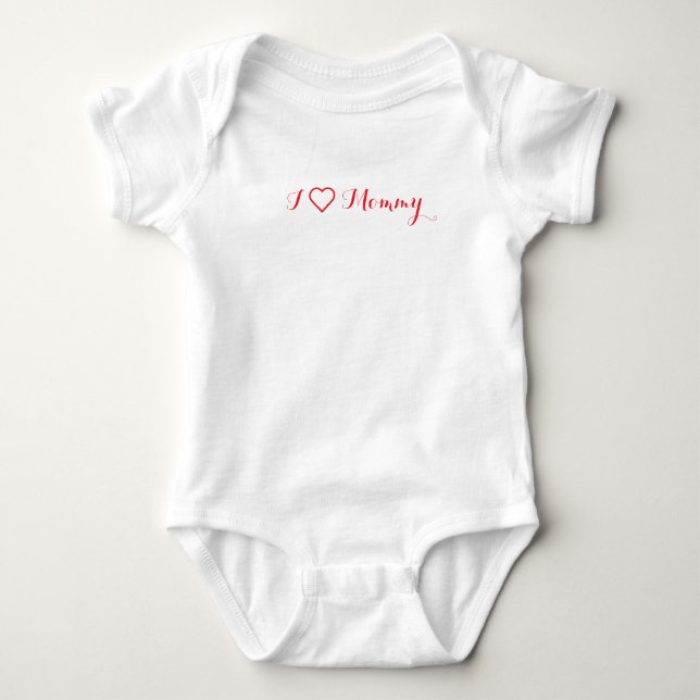 Jag ❤ Baby Clothing T Shirt (Framsida)