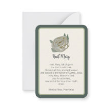 "Jag bad för dig idag" Hail Mary Notecard