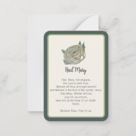 "Jag bad för dig idag" Hail Mary Notecard Anteckningskort