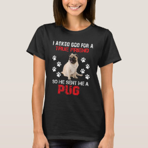 Jag bad Gud om en sann vän att han skickade mig en T Shirt