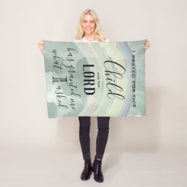 Jag bad om Grönten Rainbow Pojke Fleecefilt