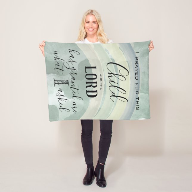 Jag bad om Grönten Rainbow Pojke Fleecefilt (På plats)