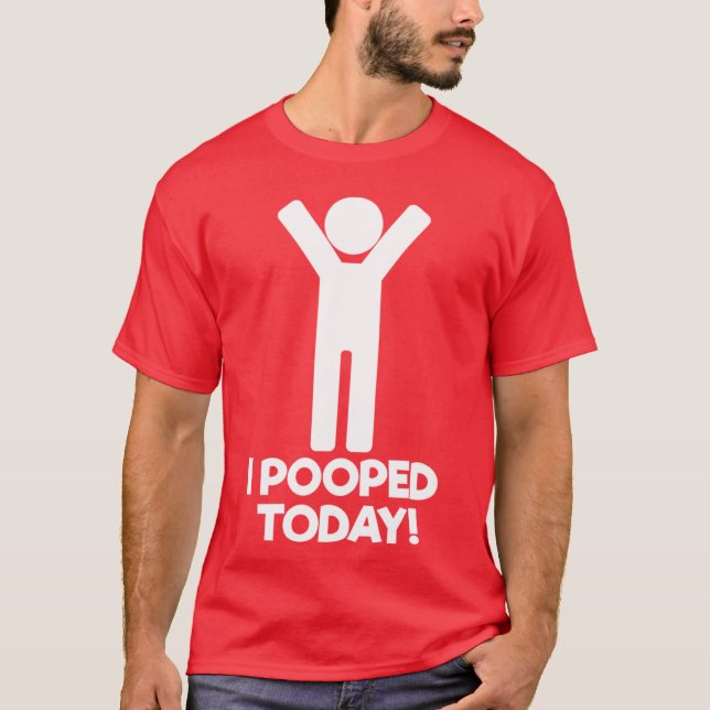 Jag bajsade idag t shirt (Framsida)