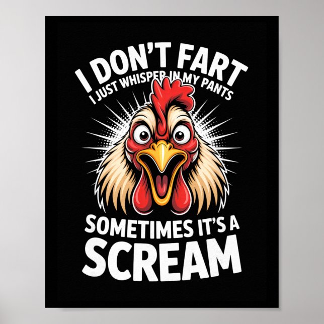 Jag bajsar inte Jag viskar bara i mina byxor Det ä Poster (Framsidan)