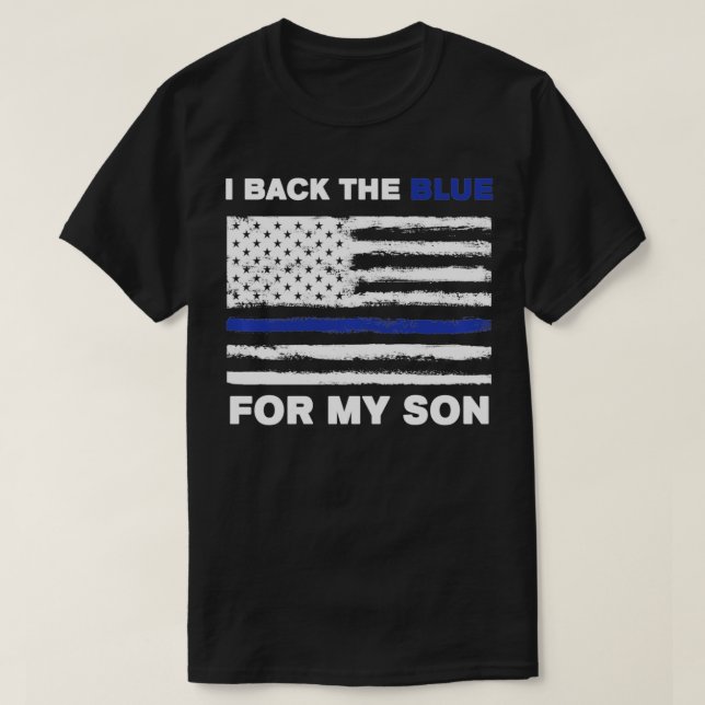 Jag bak för min son-Flagga. T Shirt (Design framsida)