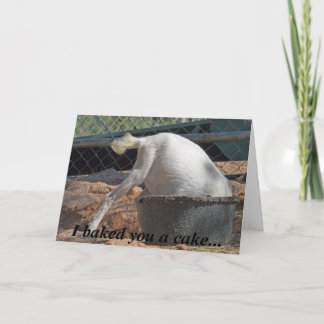 Jag bakade dig en tårta…, Födelsedagkort Kort