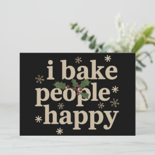 Jag bakar människor glada Cupcake & Cookie Baklag Julkort