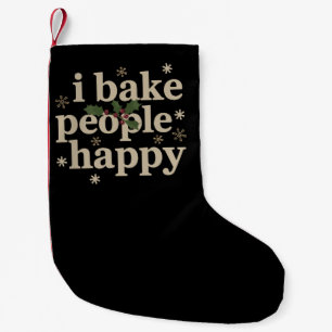 Jag bakar människor glada Cupcake & Cookie Baklag Liten Julstrumpa