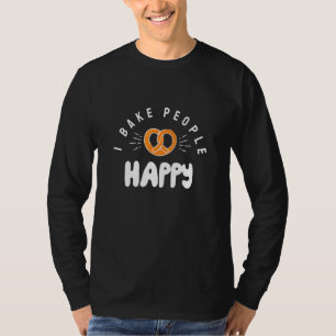 Jag Bake People Lycklig Bakers Pastry Chef 6 T Shirt