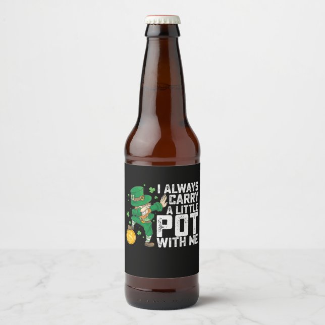 Jag bär alltid med mig St Patrick's Ölflaska Etikett (Framsida)