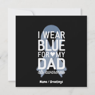 Jag bär blå för min pappa tröja ALS-medvetenhet g Inbjudningar