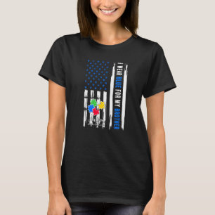 Jag bär blått för min bror Autismens medvetenhetsm T Shirt