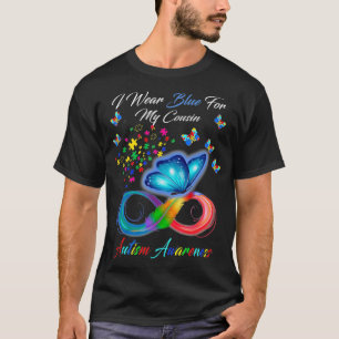 Jag bär blått för min kusin Autism Acceptans prese T Shirt