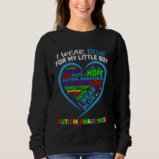 Jag bär blått för min lilla pojke Autism Acceptans T Shirt