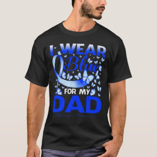 Jag bär blått för min pappa Alopecia Awareness  T Shirt