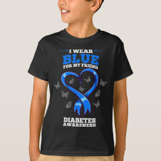 Jag Bär Blått För Min Vän Diabetesmedvetenhet T Shirt