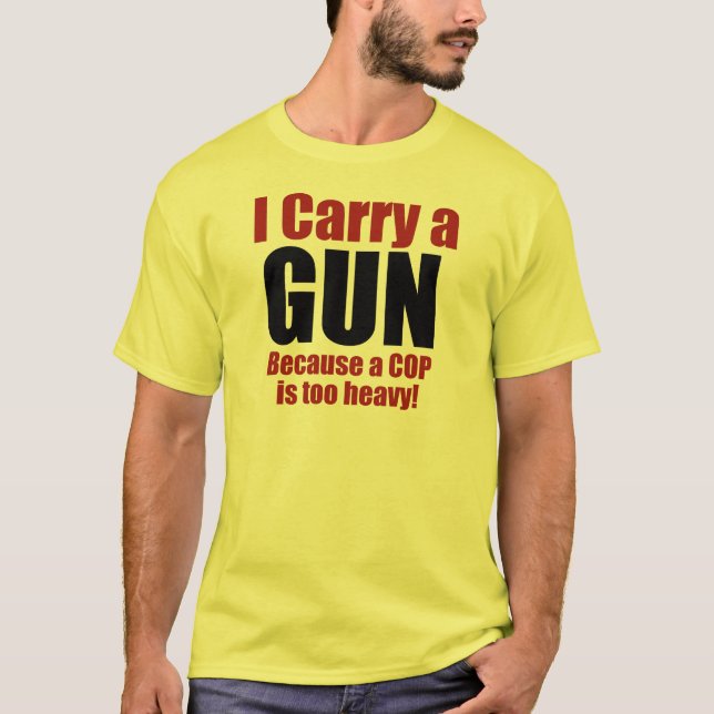 Jag bär ett vapen t-shirt (Framsida)
