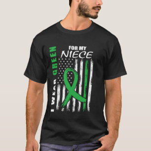 Jag bär grönt för min systerdotters njursjukdomsme t shirt