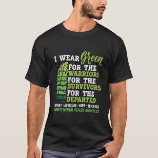Jag bär grönt för Tal Health Awareness Fight The S T Shirt
