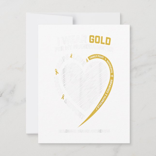 Jag bär guld för min barnbarns barndom inbjudningar (Framsida)