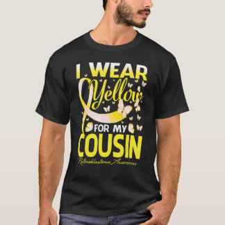 Jag Bär Gult För Min Kusin Retinoblastom Medvetenh T Shirt