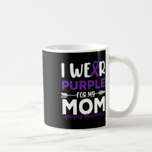 Jag bär lila för min mamma Epilepsi Medvetenhet Ci Kaffemugg
