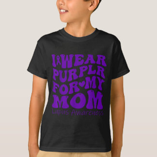 Jag bär lila för min mamma Lupus Medvetenhet Groov T Shirt
