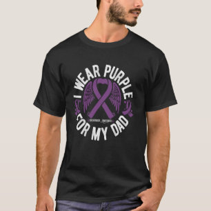 Jag bär lila för min pappa fibromyalgi medvetenhet t shirt