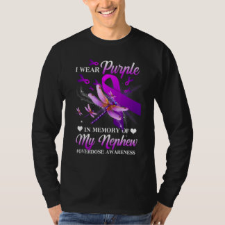Jag Bär Lila Till Minne Av Min Brorson Överdos Med T Shirt
