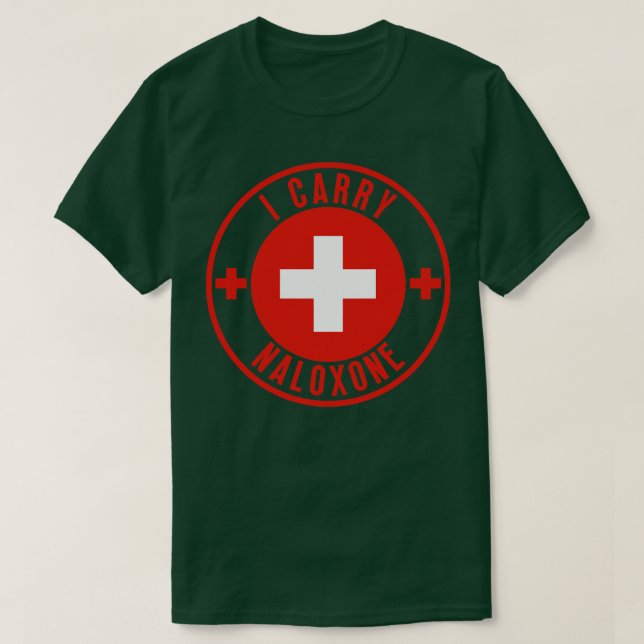 Jag bär naloxon 12 t shirt (Design framsida)