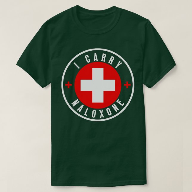 Jag bär naloxon 24 t shirt (Design framsida)