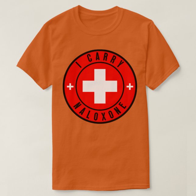Jag bär naloxon 25 t shirt (Design framsida)