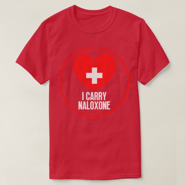 Jag bär naloxon 26 t shirt (Design framsida)