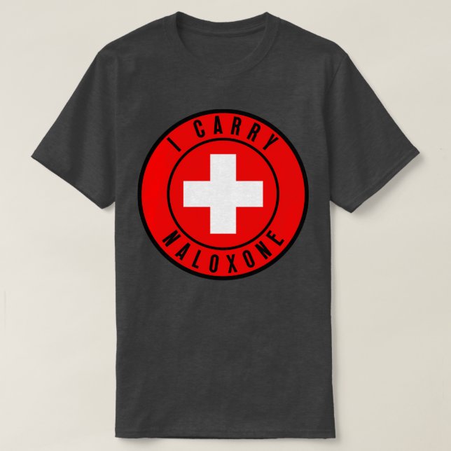 Jag bär naloxon 27 t shirt (Design framsida)