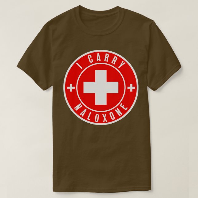 Jag bär naloxon 28 t shirt (Design framsida)