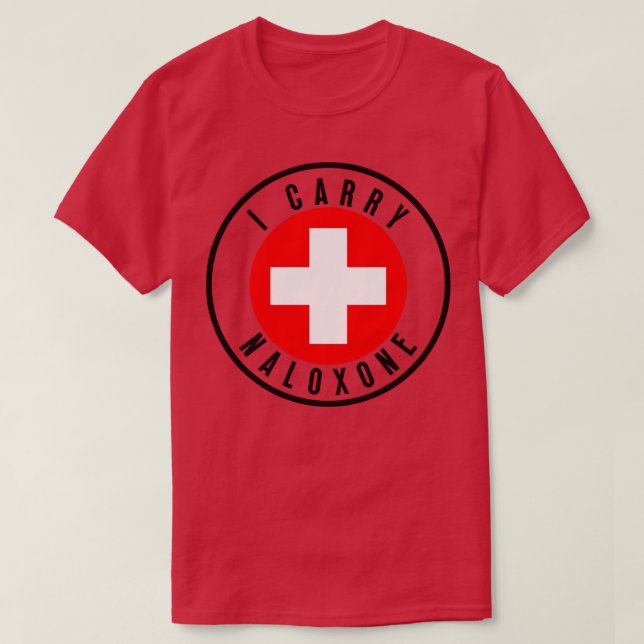 Jag bär naloxon 29 t shirt (Design framsida)