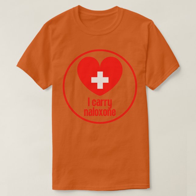 Jag bär naloxon 29 t shirt (Design framsida)