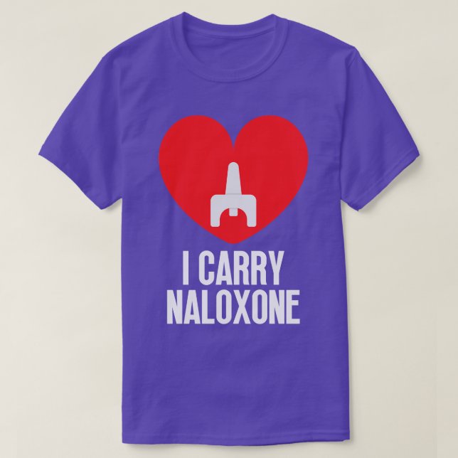 Jag bär naloxon 2 t shirt (Design framsida)