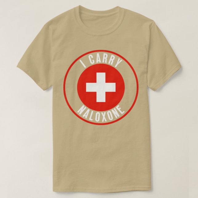 Jag bär naloxon 32 t shirt (Design framsida)