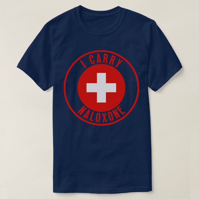 Jag bär naloxon 35 t shirt (Design framsida)