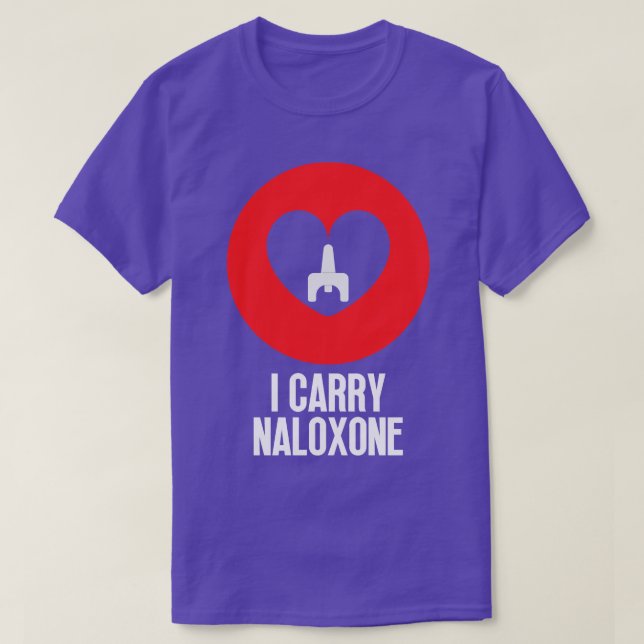 Jag bär naloxon 4 t shirt (Design framsida)
