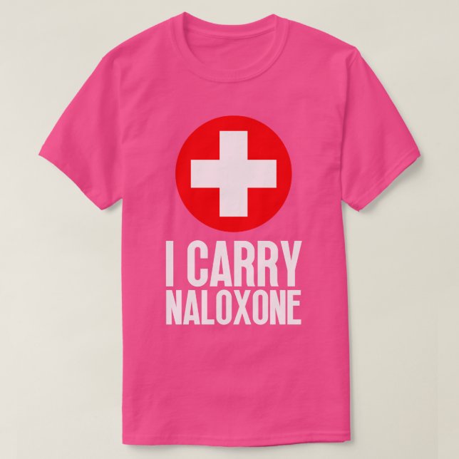Jag bär naloxon 58 t shirt (Design framsida)