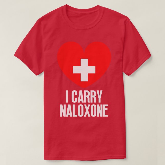 Jag bär naloxon 6 t shirt (Design framsida)